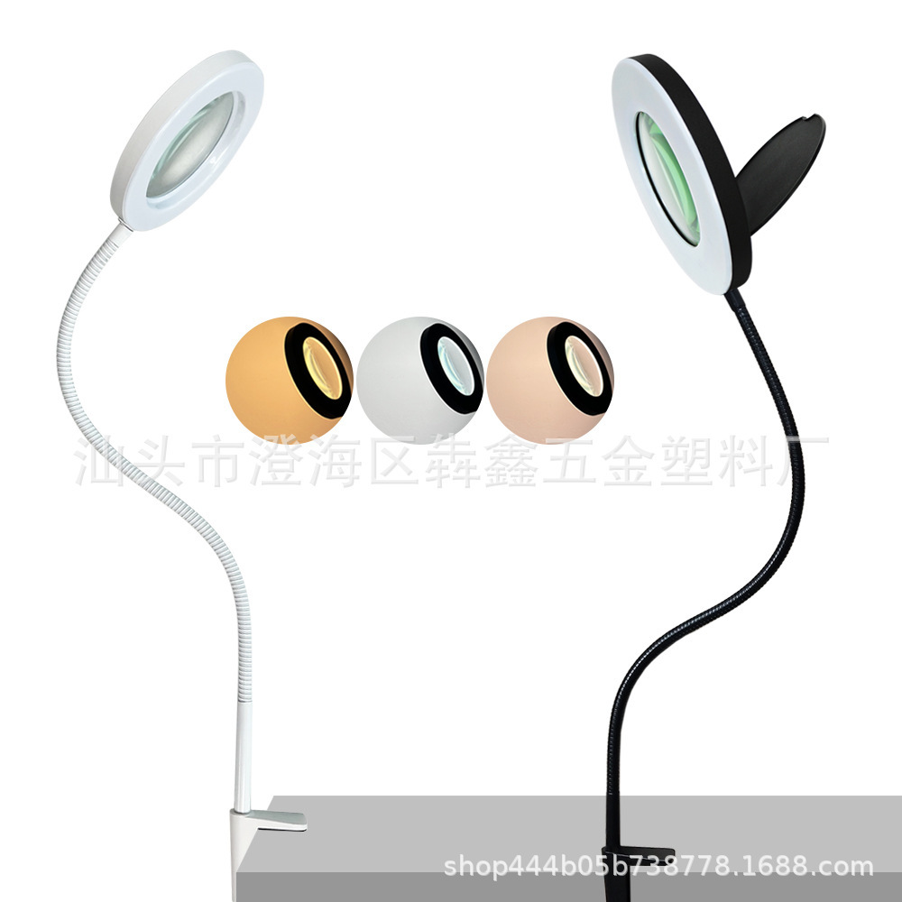 USB 포도당 giraffe magnifier LED 연약 전자 용접 및 얼굴 자수 창조적인 테이블 램프