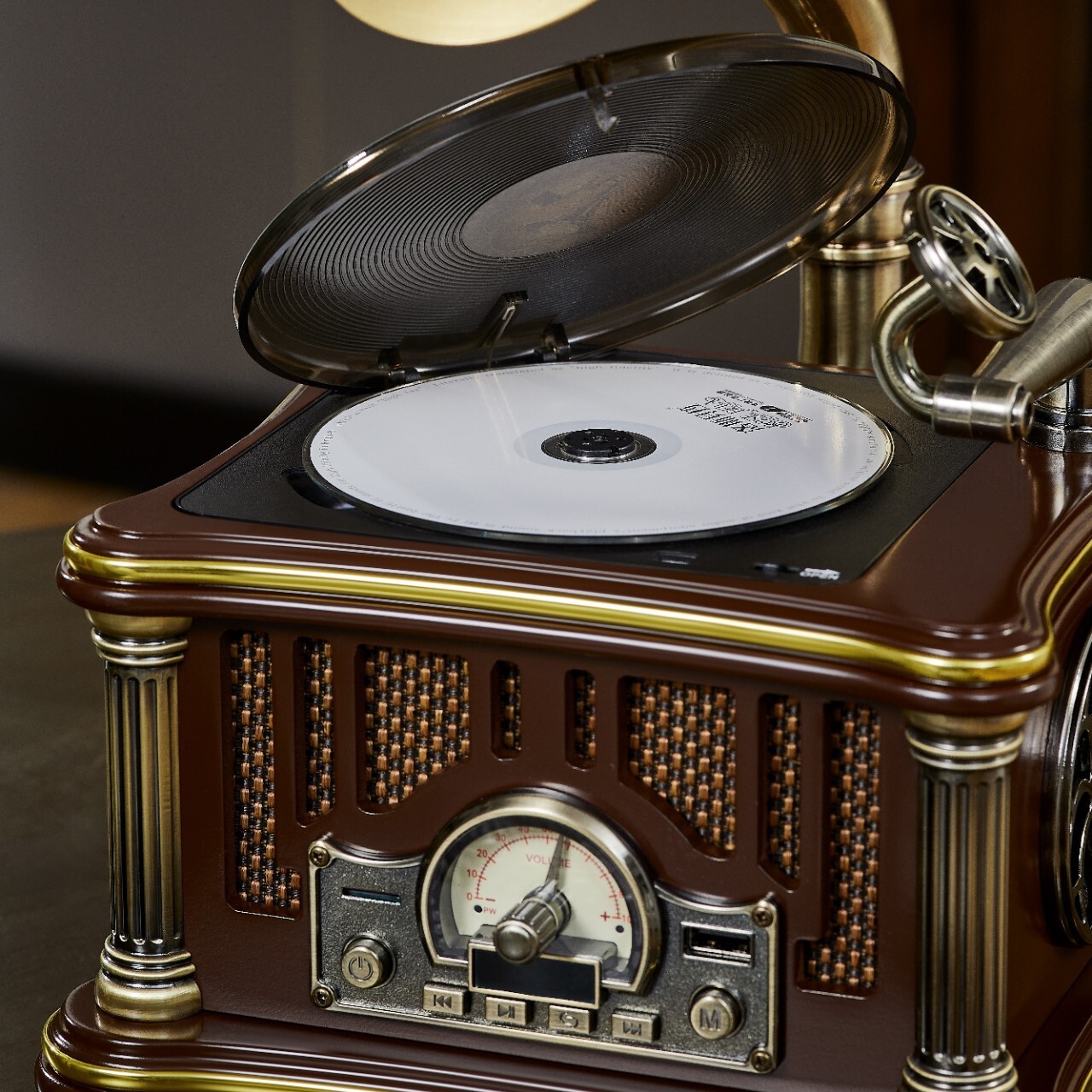 Peramonesbella, fill in two CDs, retrospect high-end mini phonograph, bluetooth.