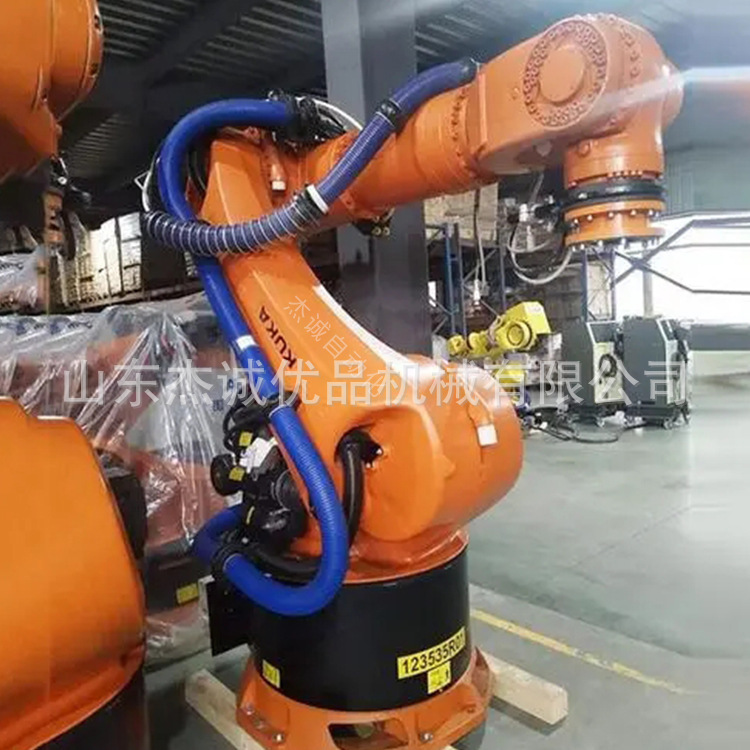 Cooka's fully automated robot, six-axle-coded machineman, containerized package line.