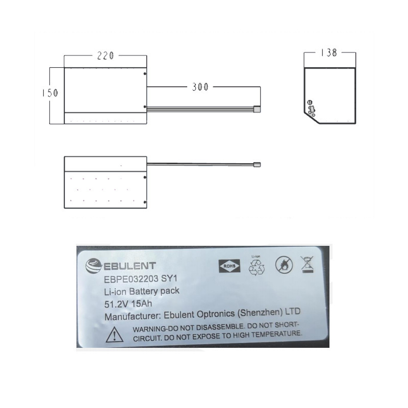 蓄电池专业订制 磷酸铁锂18650电池组51.2V 工厂直销battery box