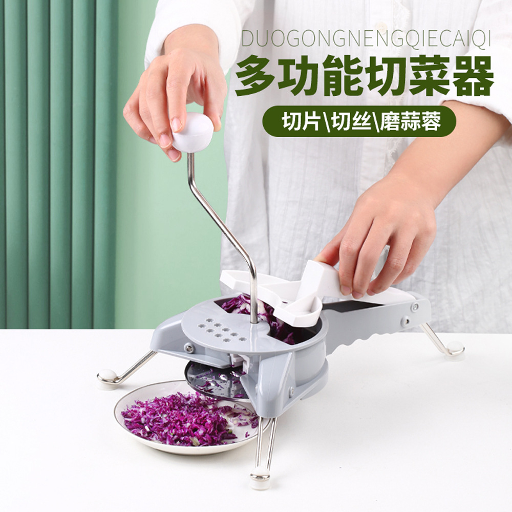 Cross-border foreign trade 4 x 1 slice of licorice, folding of stainless steel blades and vegetables multifunctional cutter