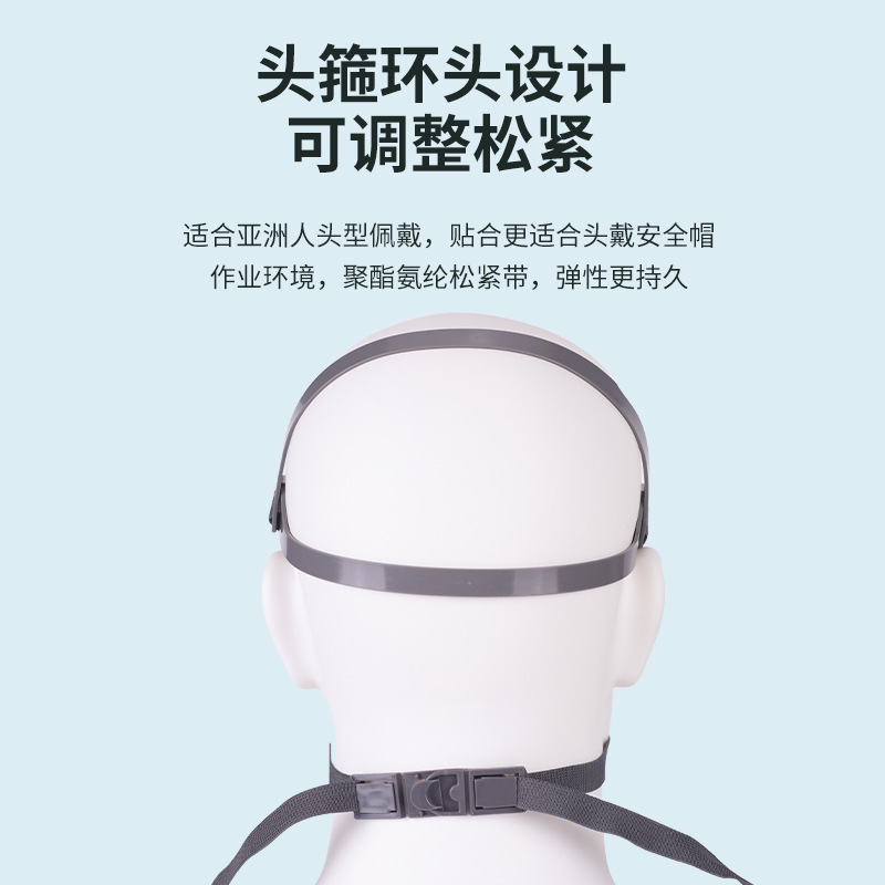 Silicon-resistant half-mask light and comfortable organic gas sprayer oil half-mask