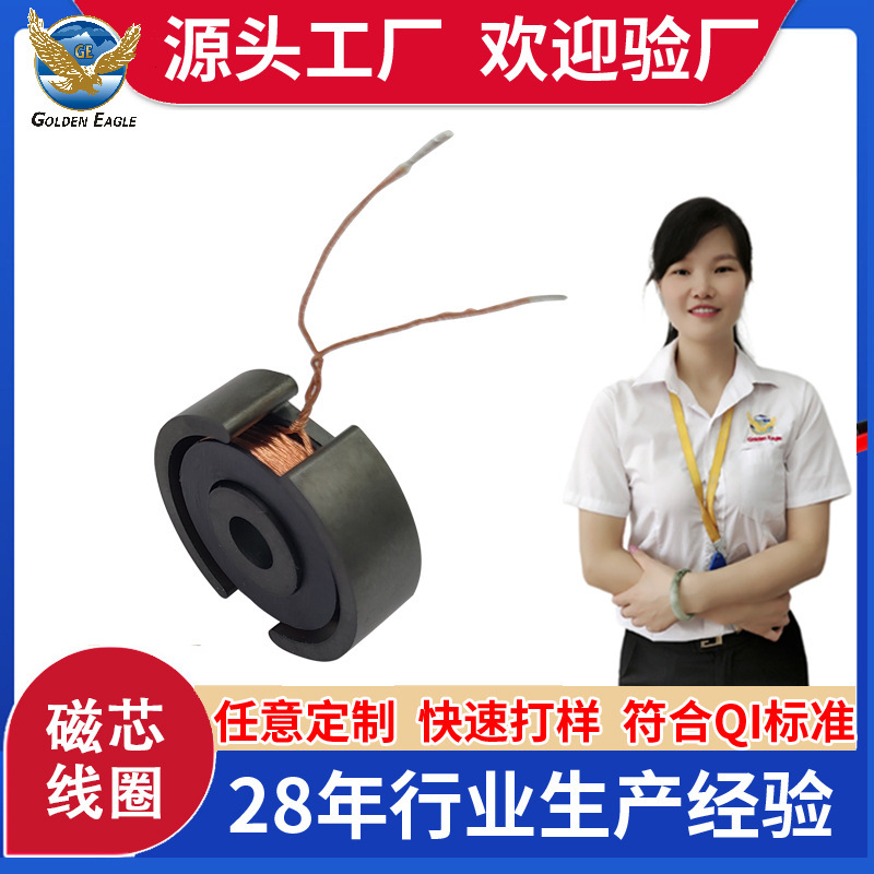 Customized processing vehicle-mounted wireless wire loop electric toothbrush wire ring 15W phone-charging loop