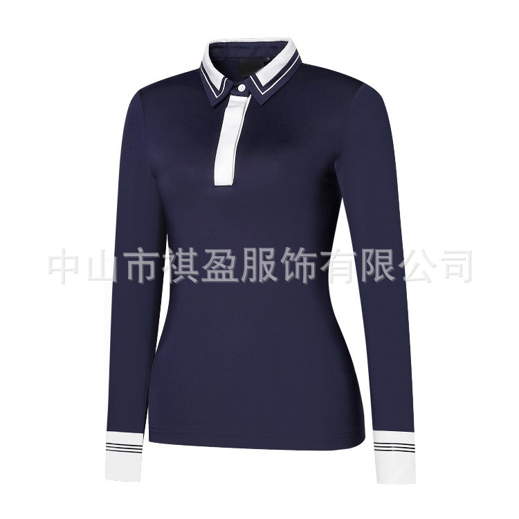 The factory customises high-quality dry-dry golf long-sleeve shirts for club golf.