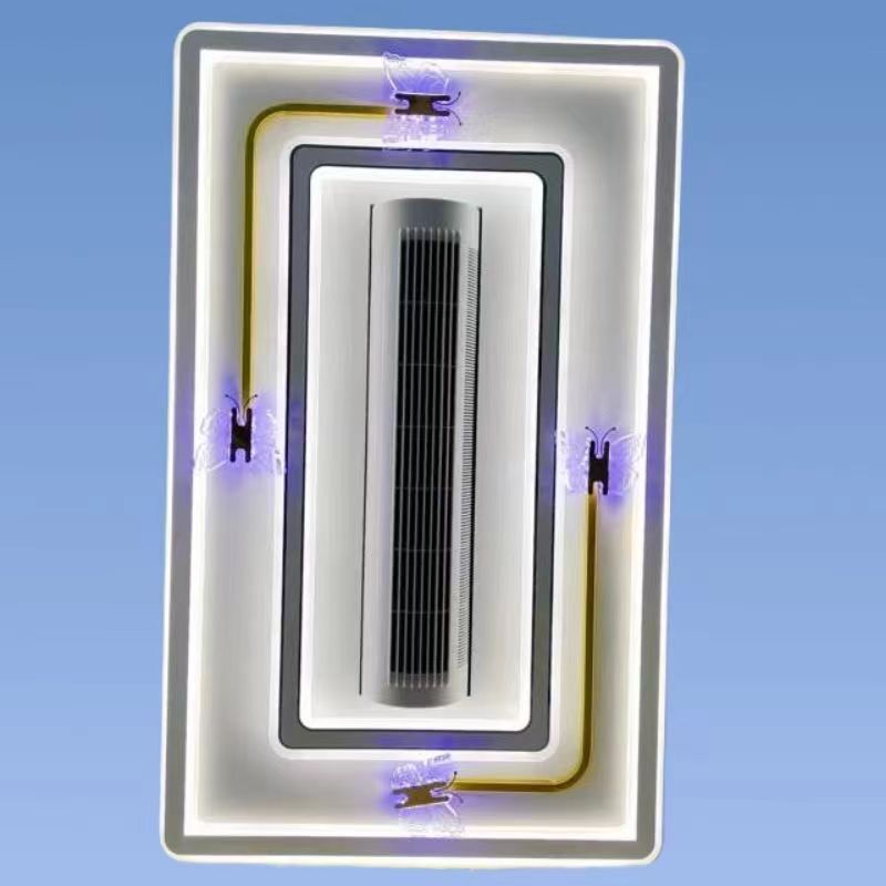 A new roller-roller leafless fan light in the invisible fan light is modern and simple.