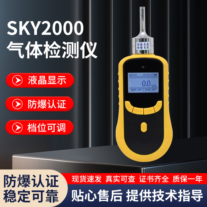 Tùy chỉnh các máy dò khí SKY-2000 cảnh báo về các khí độc và độc hại