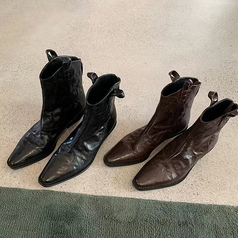 2024, new head V, retrospected West Cowboy Boots and Martin Boots, skinny boots.