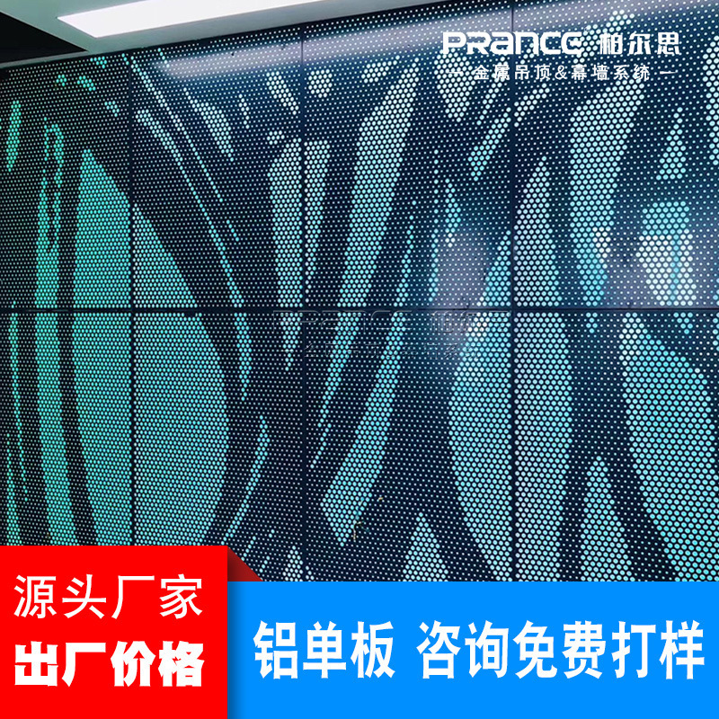 예술 penetrating 알루미늄 커튼 벽, 도서관에 의하여 꾸미는 알루미늄 장, 포산에 있는 주문품 알루미늄 단 하나 판 공장.