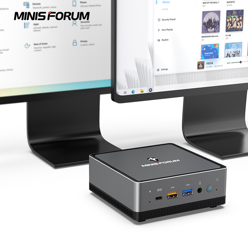 MINISFORUM廠家直銷UM350微型AMD銳龍5電腦3550H小型辦公迷你主機