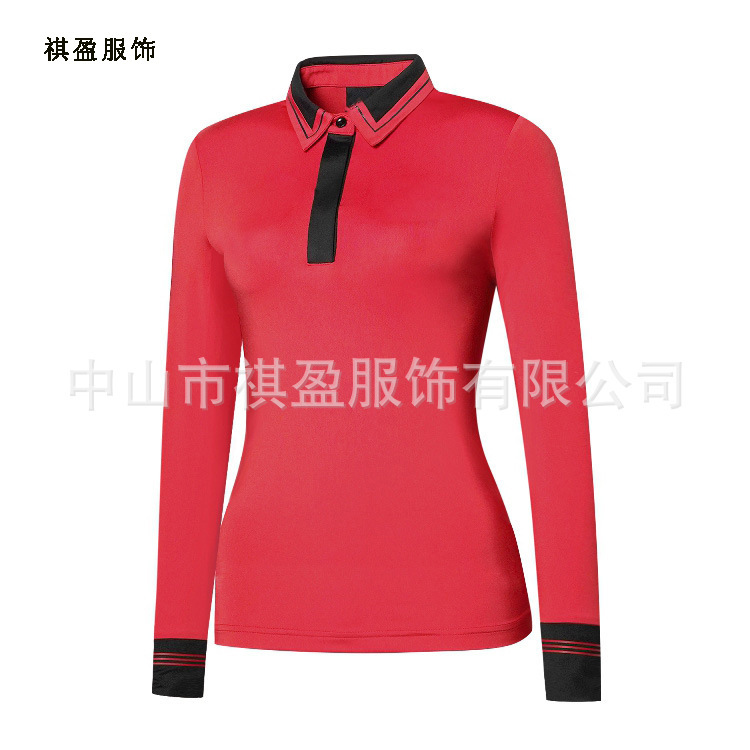 The factory customises high-quality dry-dry golf long-sleeve shirts for club golf.