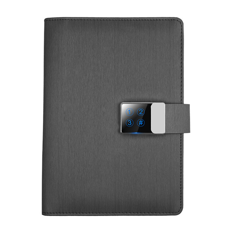 Password lockbook wireless charger notebooks with flash drive multifunctional power source commercial logo