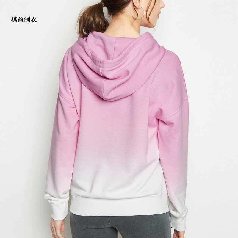 Foreign-trade factories customize European-American-American long-sleeved long-sleeve hoodie and a loose sports blouse