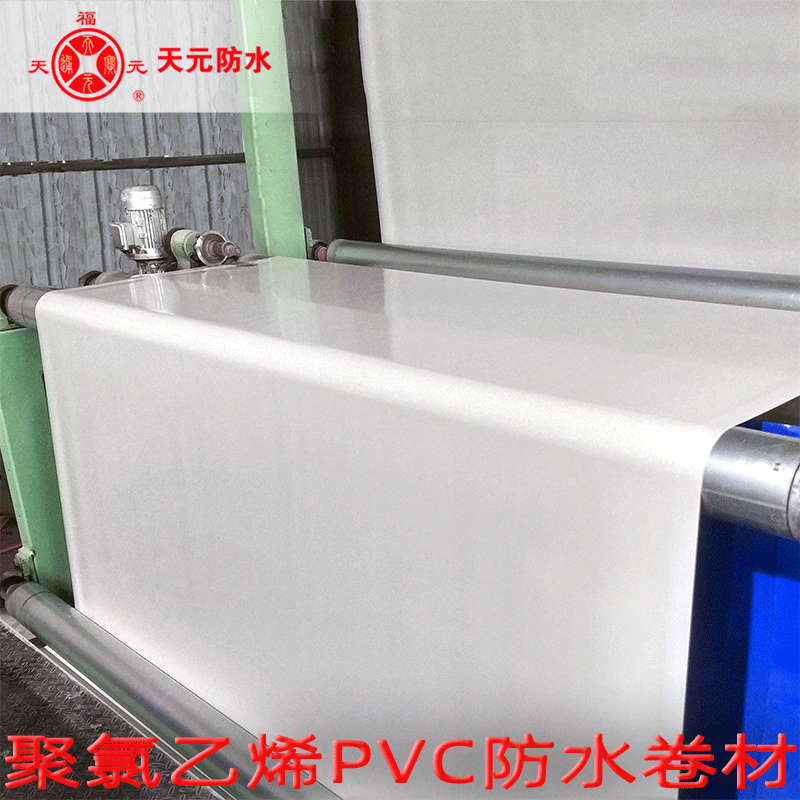 聚氯乙烯PVC高分子防水卷材内增强加筋带布耐根穿刺PVC