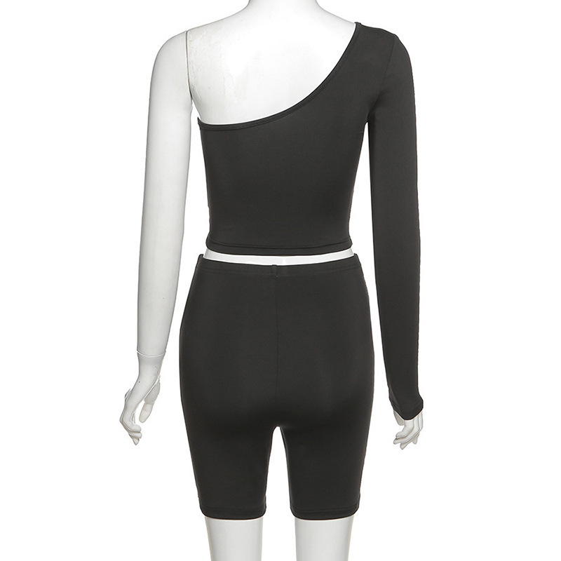 The U.S. and U.S. Mono-Wind T-shirt suit for foreign trade orders is designed to customize the fitness yoga suit.