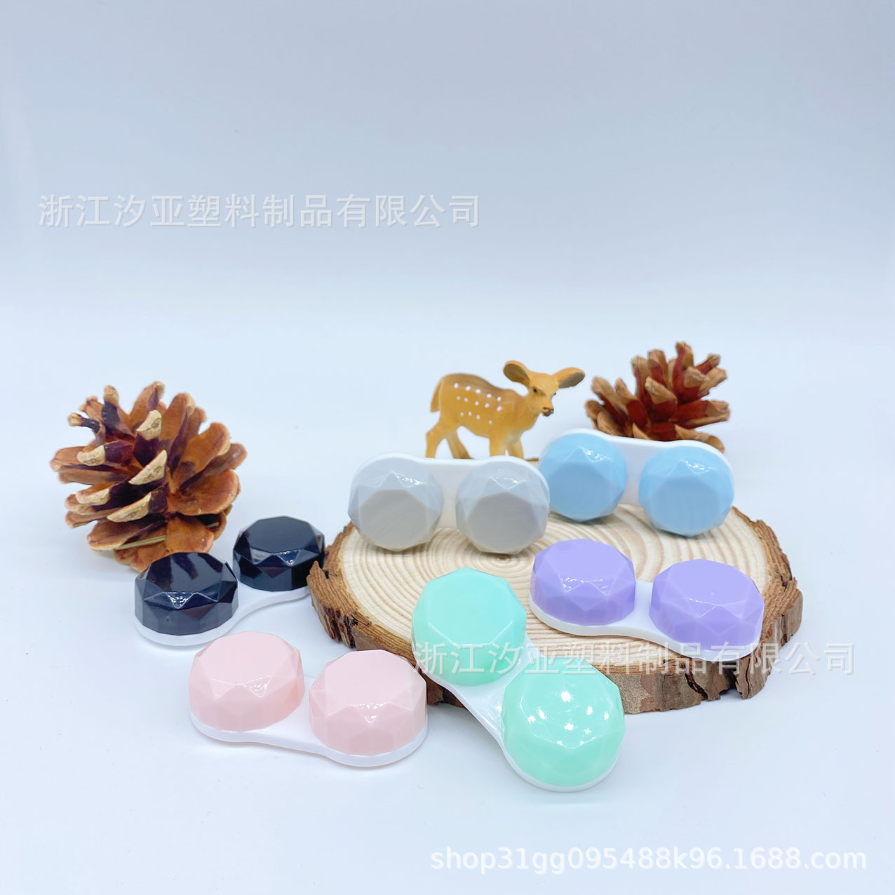 The new manufacturer's direct contact lens box for the cute pupils' box, the transparent little capsule glasses box, and the partner box.