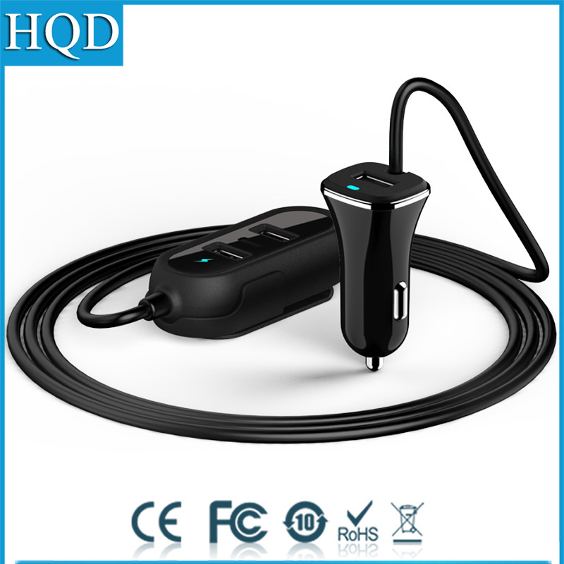 Phía trước và phía sau của chiếc xe mới được nạp đầy 4USB phương tiện đa mục đích.