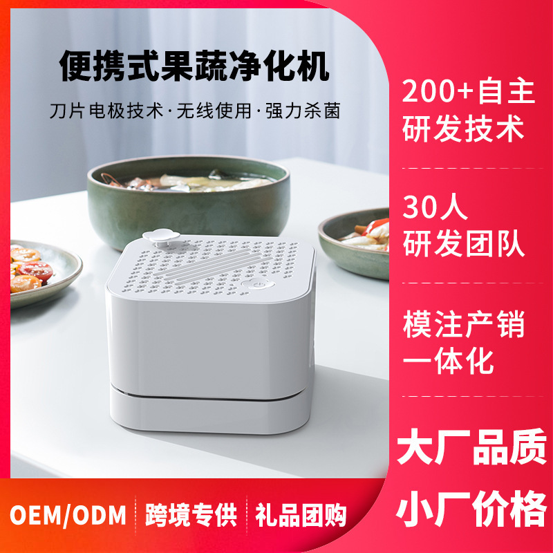 A home-washing machine with smart food cleaners.