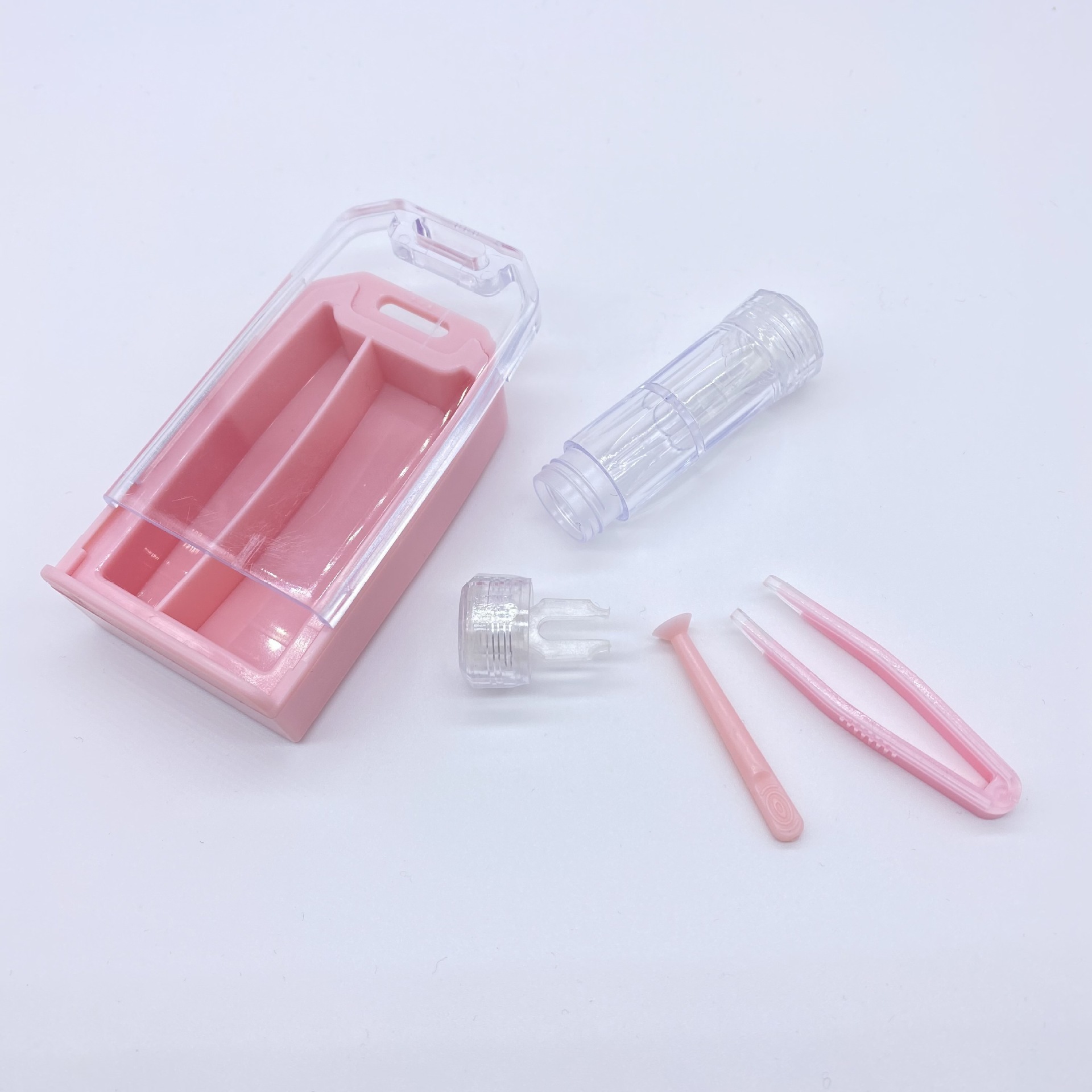 Cosmetic partner box with transparent outer shell hard contact eye box XY-159 wholesale