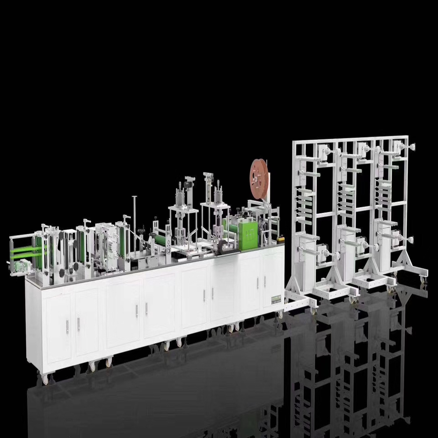 Các nếp gấp toàn tốc độ cao của mặt nạ N95, đường sản xuất mặt nạ N95