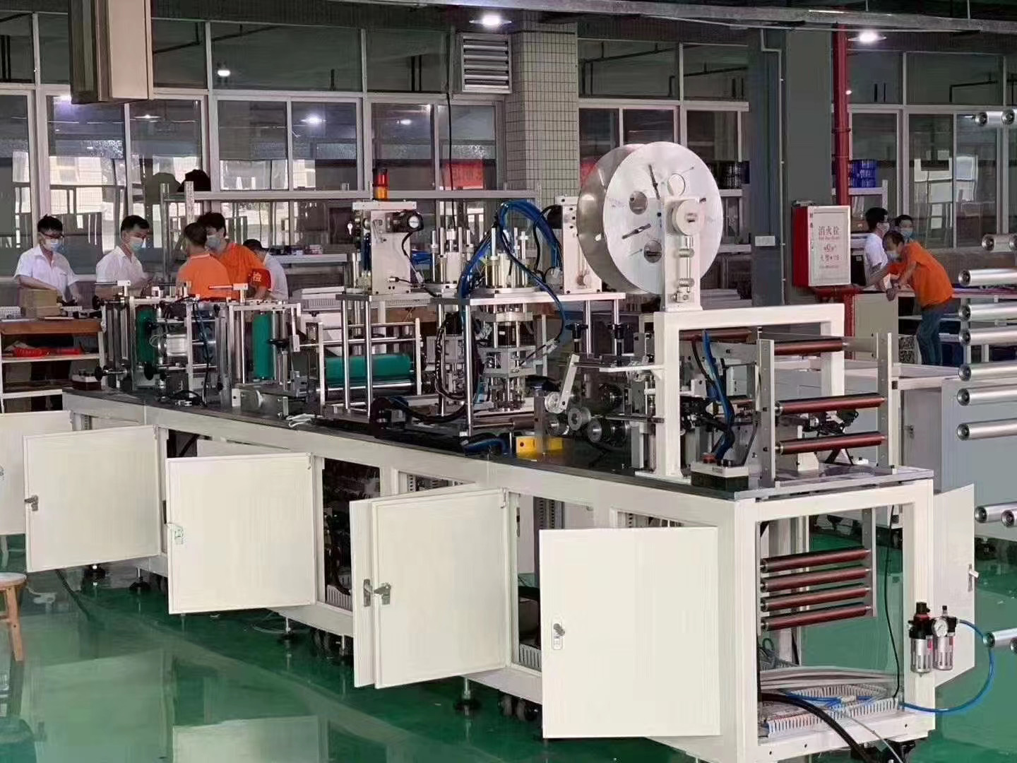 Các nếp gấp toàn tốc độ cao của mặt nạ N95, đường sản xuất mặt nạ N95
