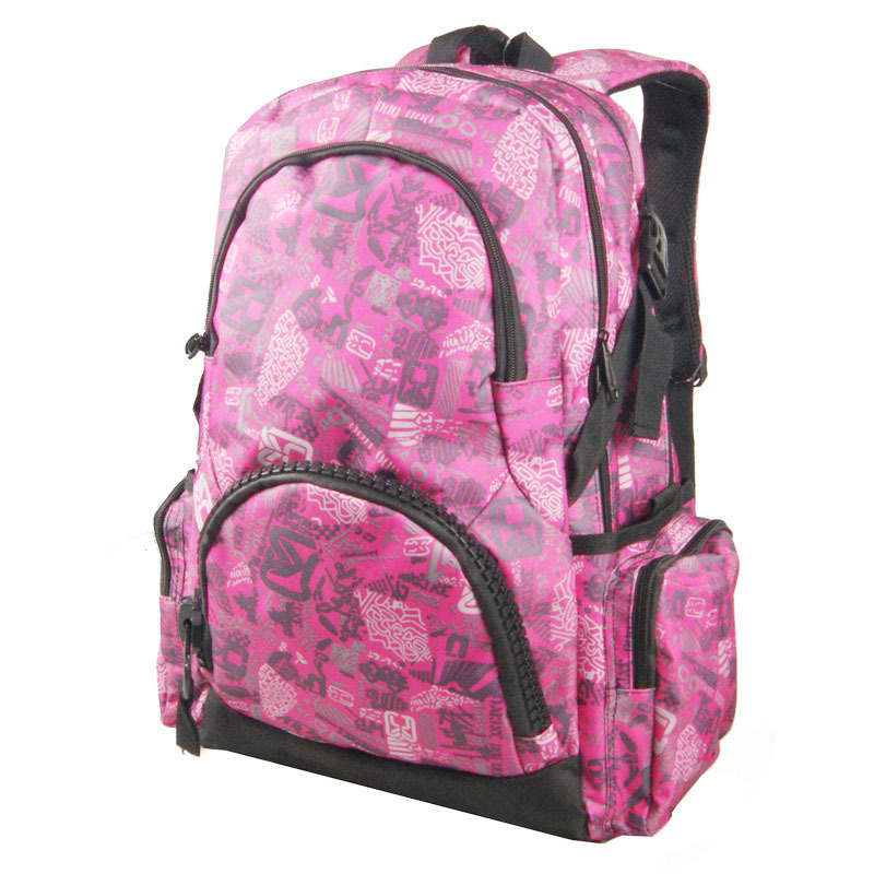 High-capacity recreational travel backpack for girls, pink schoolgirls, new double-shoulder bag for Ms. Hillboarding.