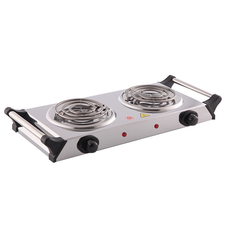 Production for export of dual-head electric heater kitchen appliances across the border with stainless steel heaters