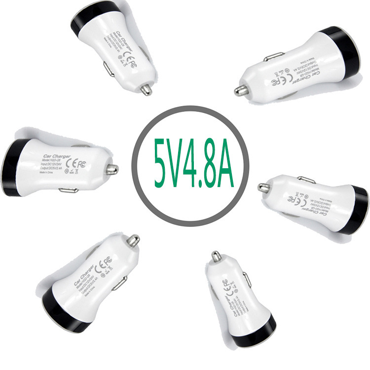 Bộ sạc xe hơi gia đình 2.4A/3.4/4.8A nhận dạng thông minh sạc xe hơi