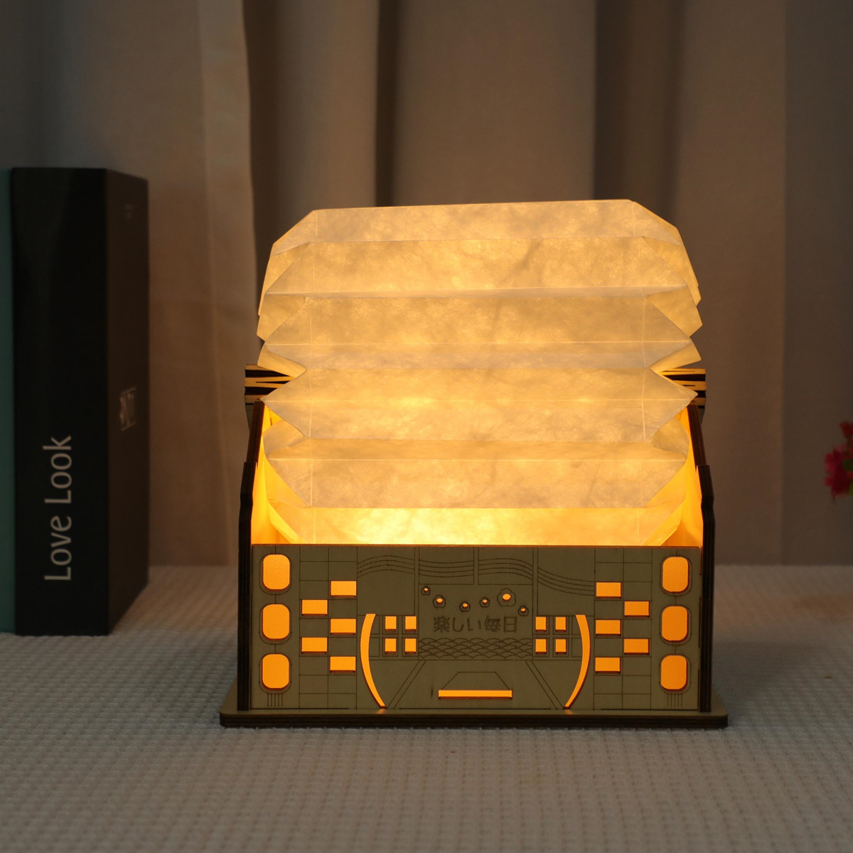 Cross-border creative gift books, day-lights, night-light lights in the bedroom, LED folds.