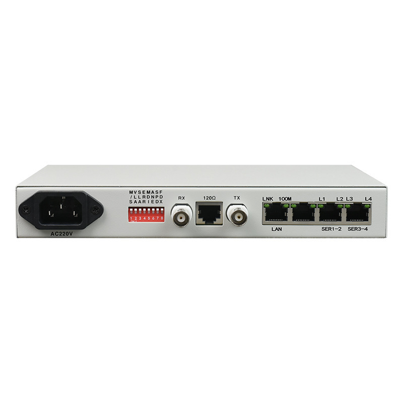 E1에서 1 FE+2 자료로 이더넷 프로토콜 변환기 Netbridge 19 인치 / 데스크탑 지원 VLAN