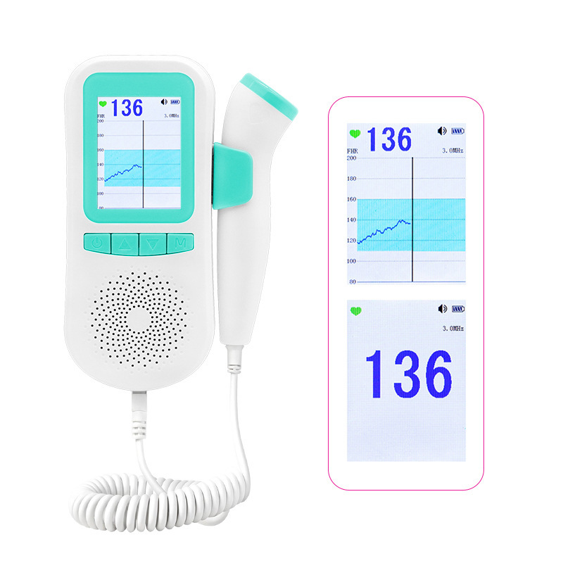 外贸厂家直售英文胎心仪测孕妇听胎心家用检测胎音胎动礼品批发