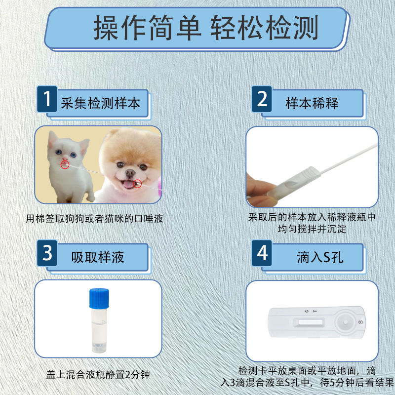 狂犬试纸  RBV 宠物试纸 胶体金 宠物测试卡 勖勤轩测试纸