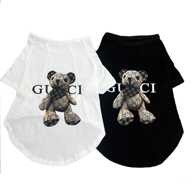 "Summer messing with pet dog shirts with short-sleeved cotton-flavored senari."