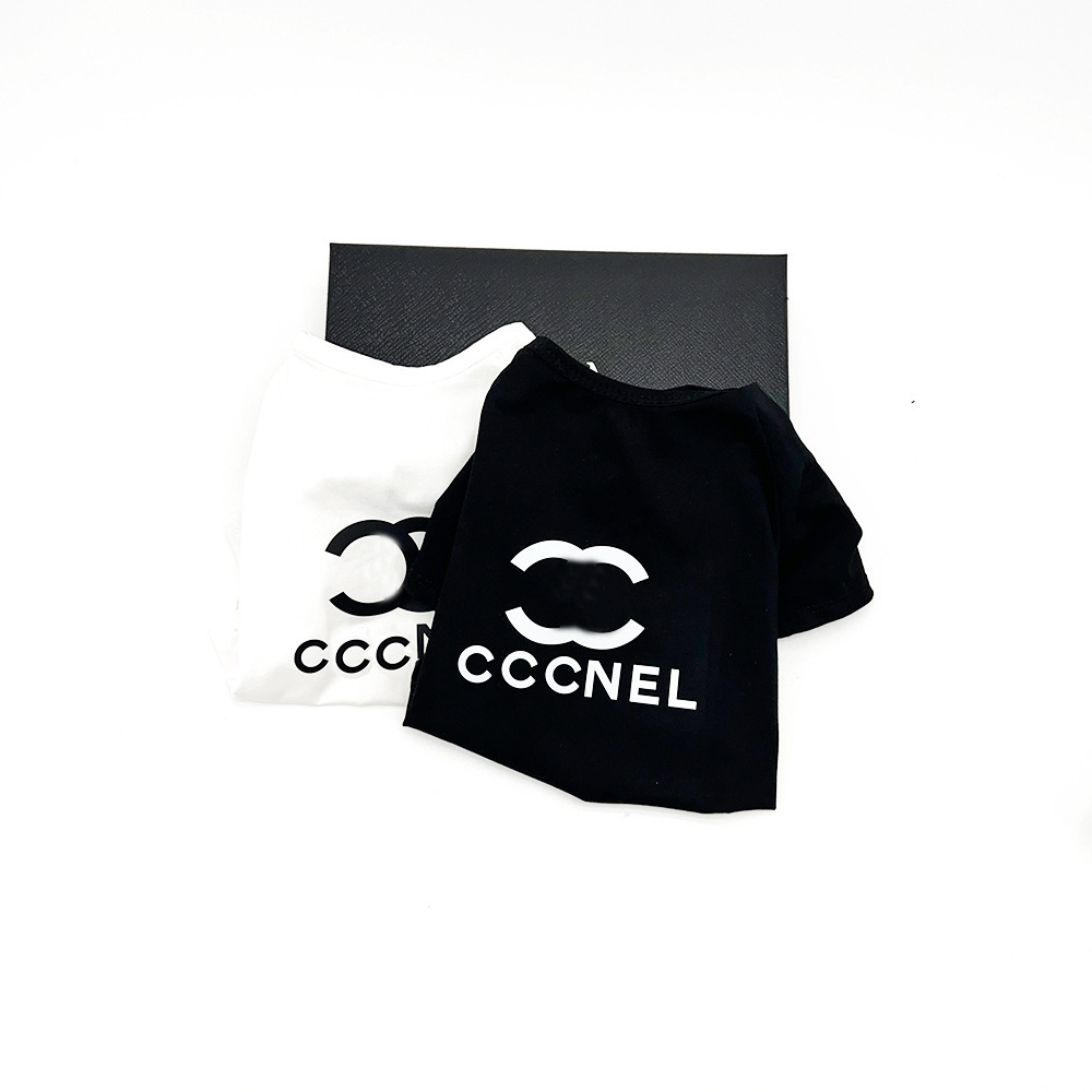 Foreign trade summer pet dog T-shirts, full-blown, air dog costumes, short sleeves for Chenari.