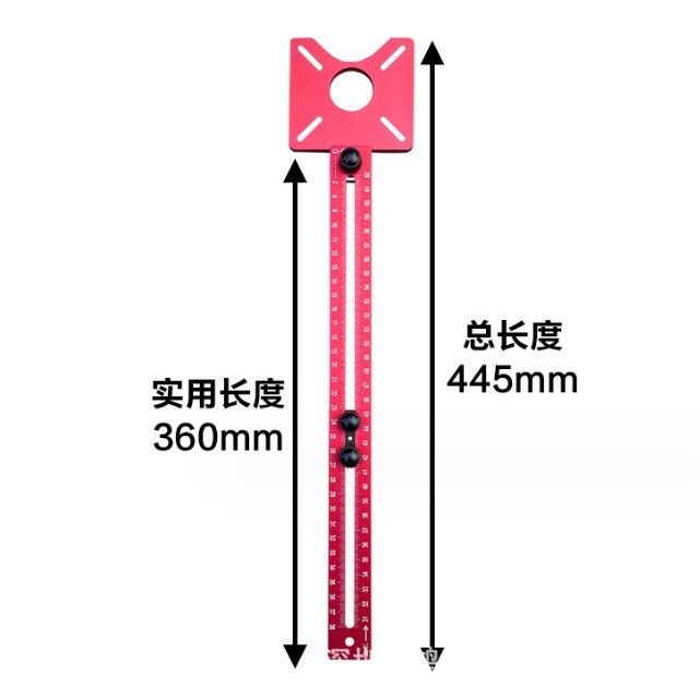 Carpentry Zero-Stander-Standing-Standing Auxiliary Circle Opener Round Hole Looping Pointing Tool