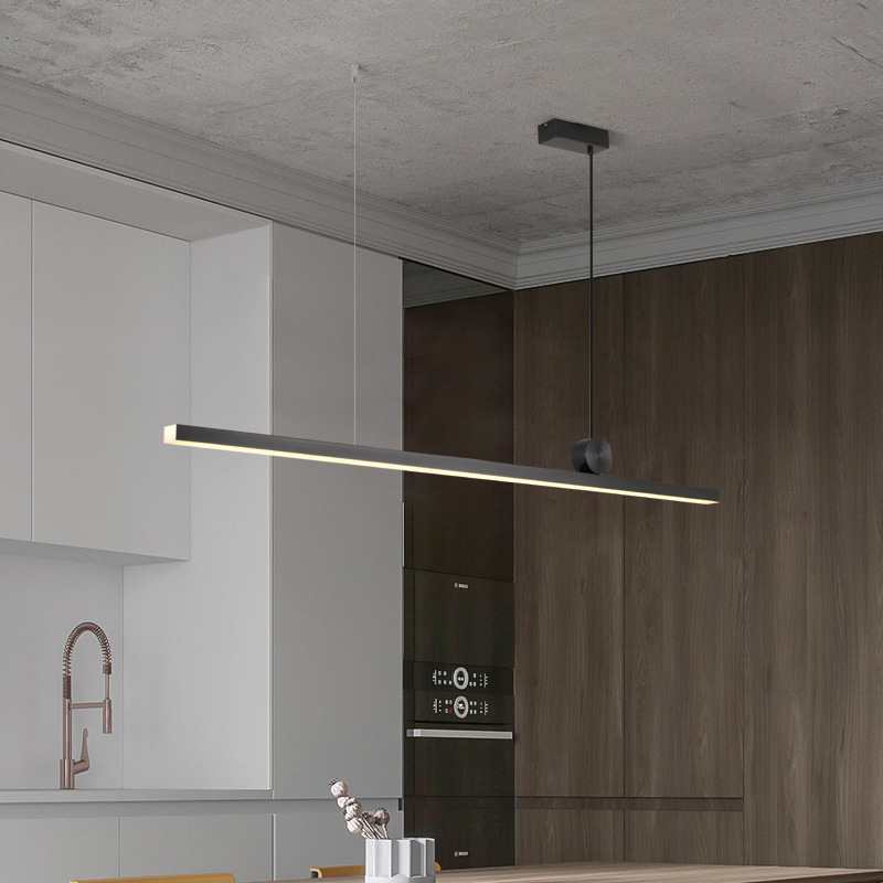 The northern restaurant lamp is a very lightweight LED with a long chandelier on the front desk of the office.