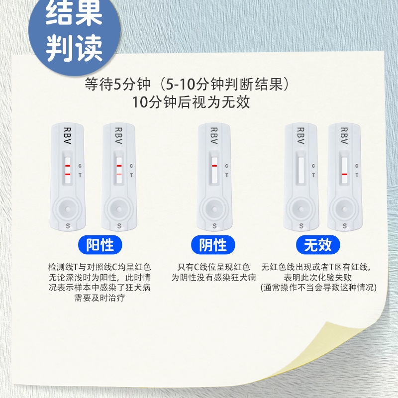 狂犬试纸  RBV 宠物试纸 胶体金 宠物测试卡 勖勤轩测试纸