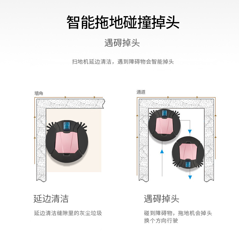 집 기반, 완전히 자동화 된, 스마트 진공 청소기는 접지를 청소하기 위해 트리플 기계를 스팅합니다.