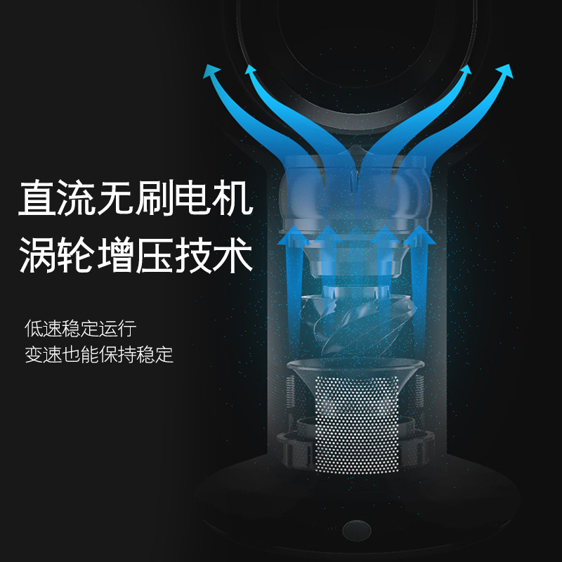 无叶风扇6A家用母婴落地扇立式摇头空气循环塔扇遥控[源头工厂]
