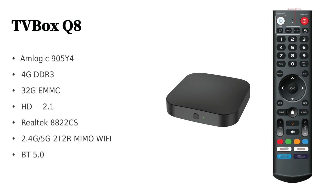 Offerd Trans-Broad New Q8 Net Player TV Box High S905y4. กล่อง TVtv แบบฉลาด