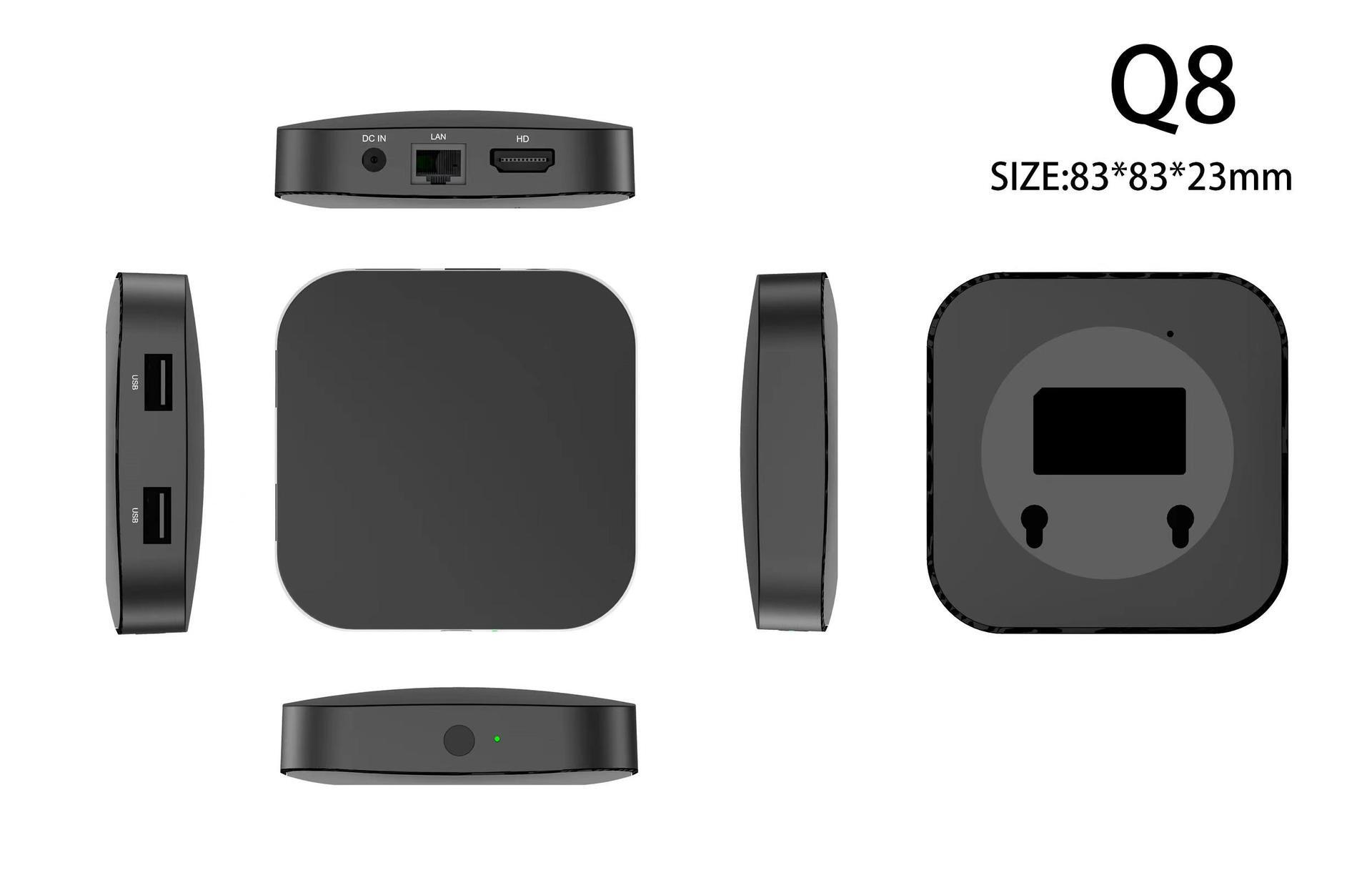 새로운 Q8ATV 버전에 있는 외국 무역 텔레비전 높은 청결한 텔레비젼 상자, bluetooth topphone.