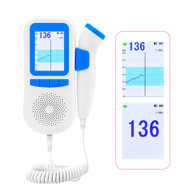 外贸厂家直售英文胎心仪测孕妇听胎心家用检测胎音胎动礼品批发