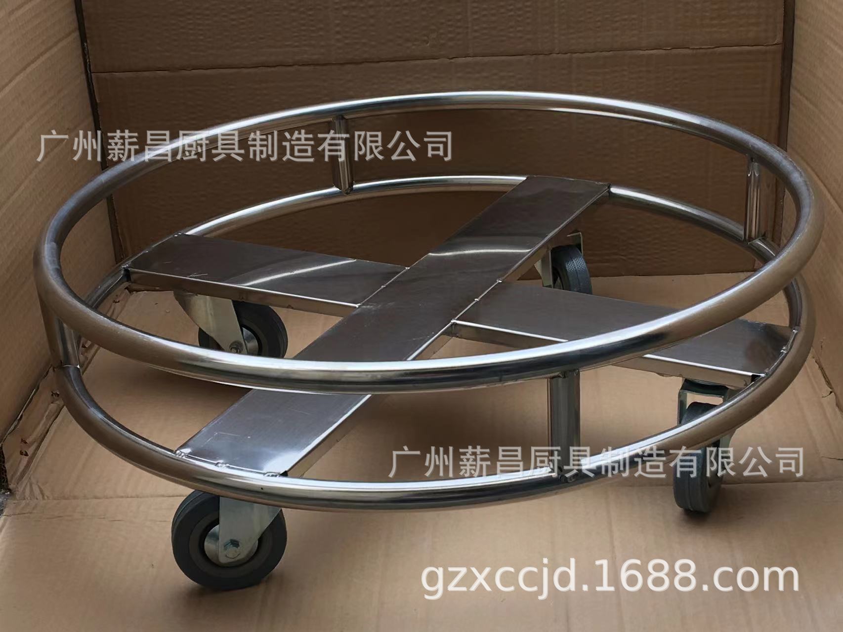 Nguồn cung cấp nhà máy thép không rỉ 62 bánh xe tròn, xe chở hàng dày, tiệm giặt ủi