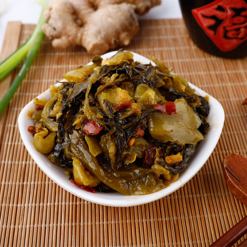 Giấy gói nước sốt trộn cũ của Sichuan Chengdu, dưa chua, chảo nước sốt chua, thư từ.