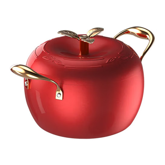 Soup pan, apple baby soup pan, 24cm, home-to-home generic boiler for gas stoves without glued ears.