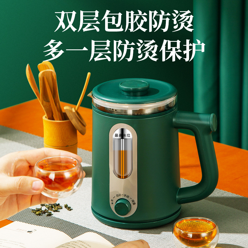 Tea boiler home boils a teapot with full automatic steam, black tea steamer small office burning glass teapot