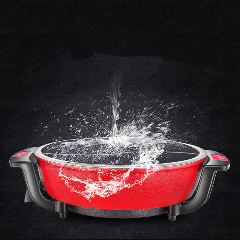 Bánh xe chống cháy đỏ 6L, chảo điện đa mục đích, lò sưởi tự động lớn ở nhà, không có lò sưởi điện.