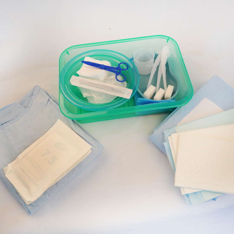 One-time use of angioplasty intervention kit for medical surgery and angioplasty package