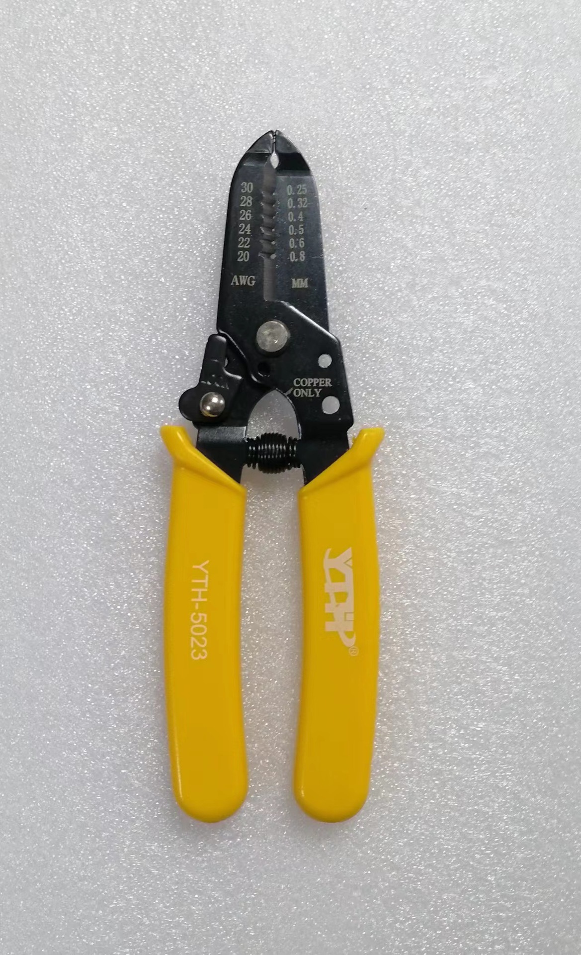 YTH-5023 Yellow-banded stripe plier 0.25-0.8 mm multi-purpose compact fibre fibre-optic plier