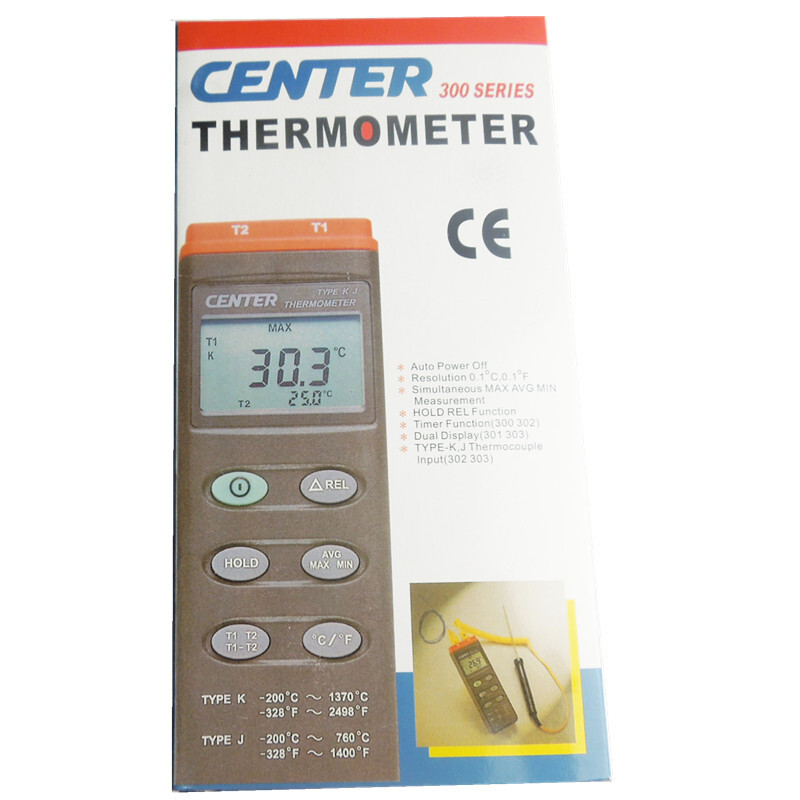 CENTER301 Thermometer (two channels)