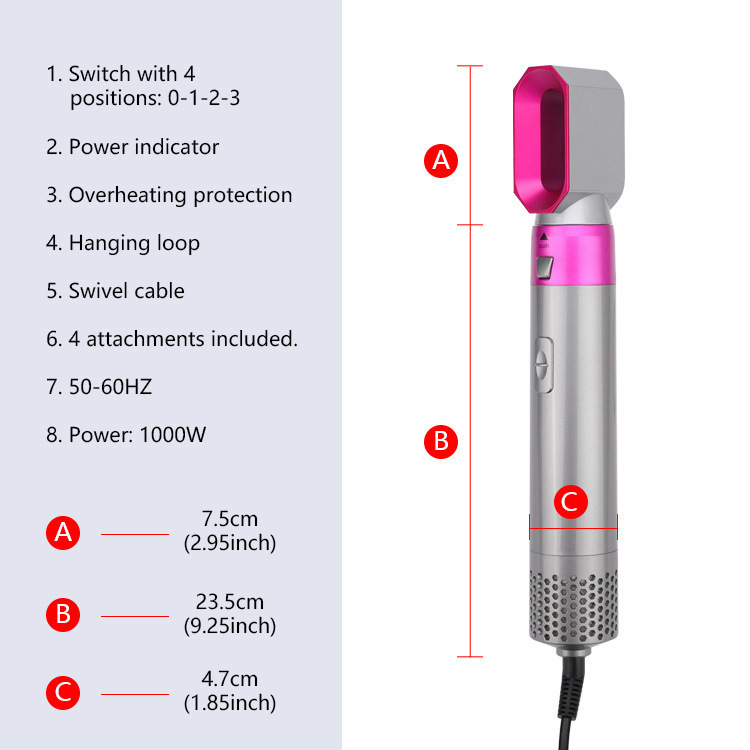 Sắp xếp chéo, 5 máy bay tự động kết hợp gió nóng đa mục đích.